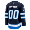 Winnipeg Jets tröja Customized Fanatics Premium 2024-25 Navy Hemma - NHL Tröjor Herr